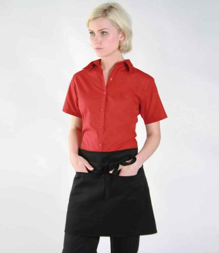 Dennys Bar Apron with Pocket - Black - ONE